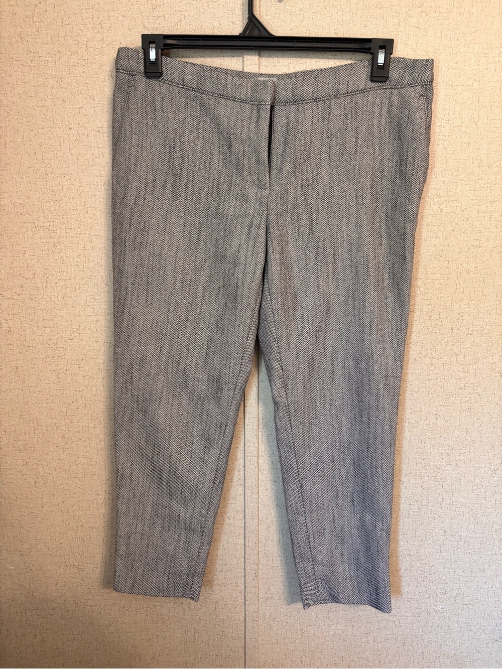 Gray Herringbone Knit dress pants size 12 business casual